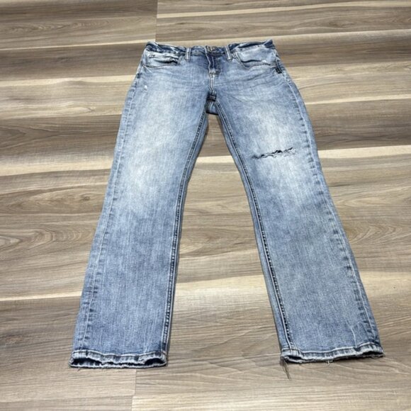 🏴 Silver Jeans beau straight leg blue jeans size 25 - Picture 2 of 10